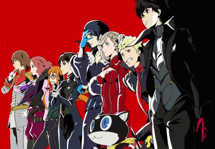 Persona 5 Credits - The Gang